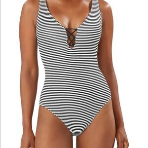 Tommy Bahama Breaker Bay One Pc Reversible Bathing Suit Sz 12 NWT